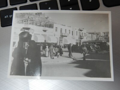1948 ERA Privatfoto AMMAN MAIN STREET ROUNDABOUT 80 x 55 mm bC