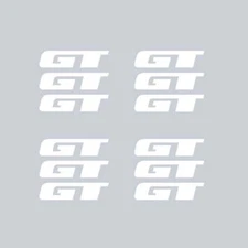 GT BMX - TRI SPOKE Mag wheel decals - WHITE