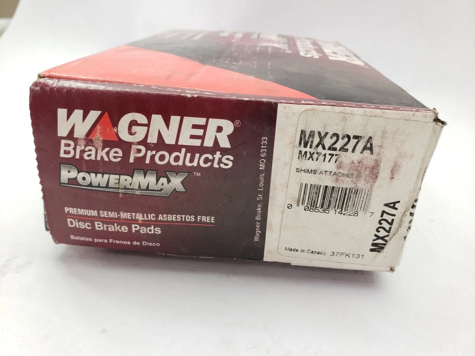 Juego de pastillas de freno de disco - Pastillas de freno de disco delanteras ThermoQuiet Wagner MX227A Foto 3 de 4