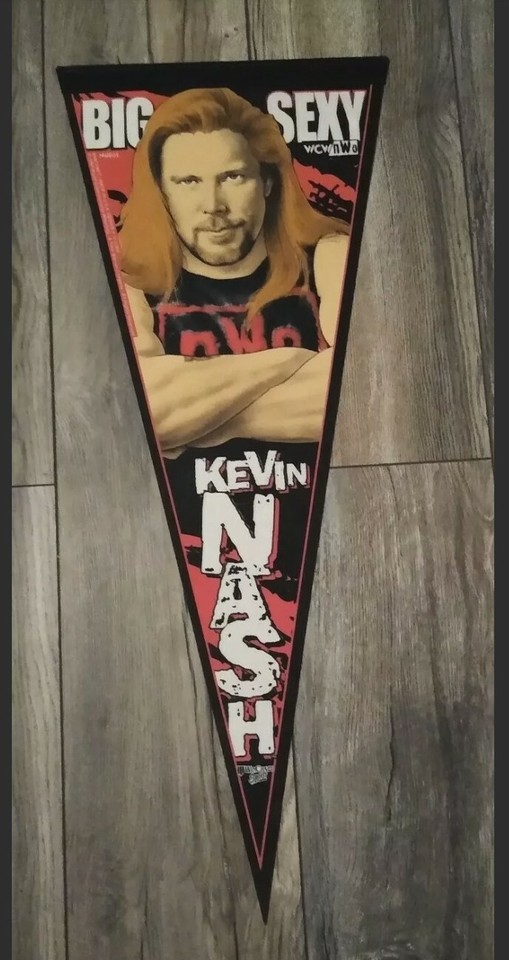 Kevin Nash Big Sexy aka Diesel WCW nWo, 6 pennant lot, WWE, WWF, near