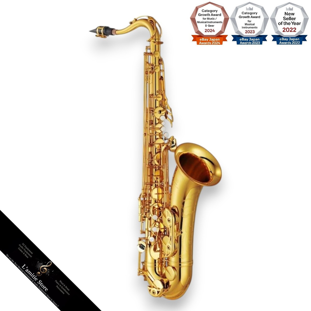 YAMAHA YTS-62 & Hard Case Tenor Saxophone YTS62 Sax High-end Rare