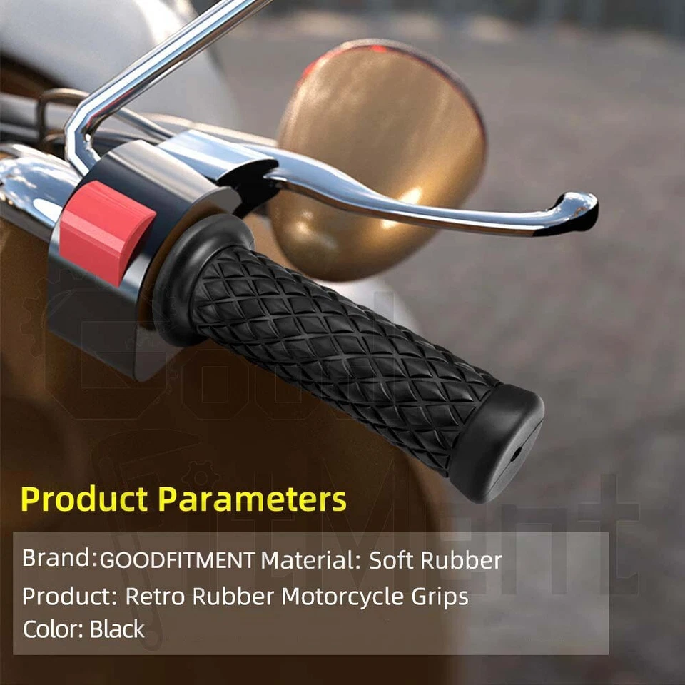 Manillar de gel de goma de 7/8" para moto Ducati Honda Suzuki Yamaha Foto 3 de 4