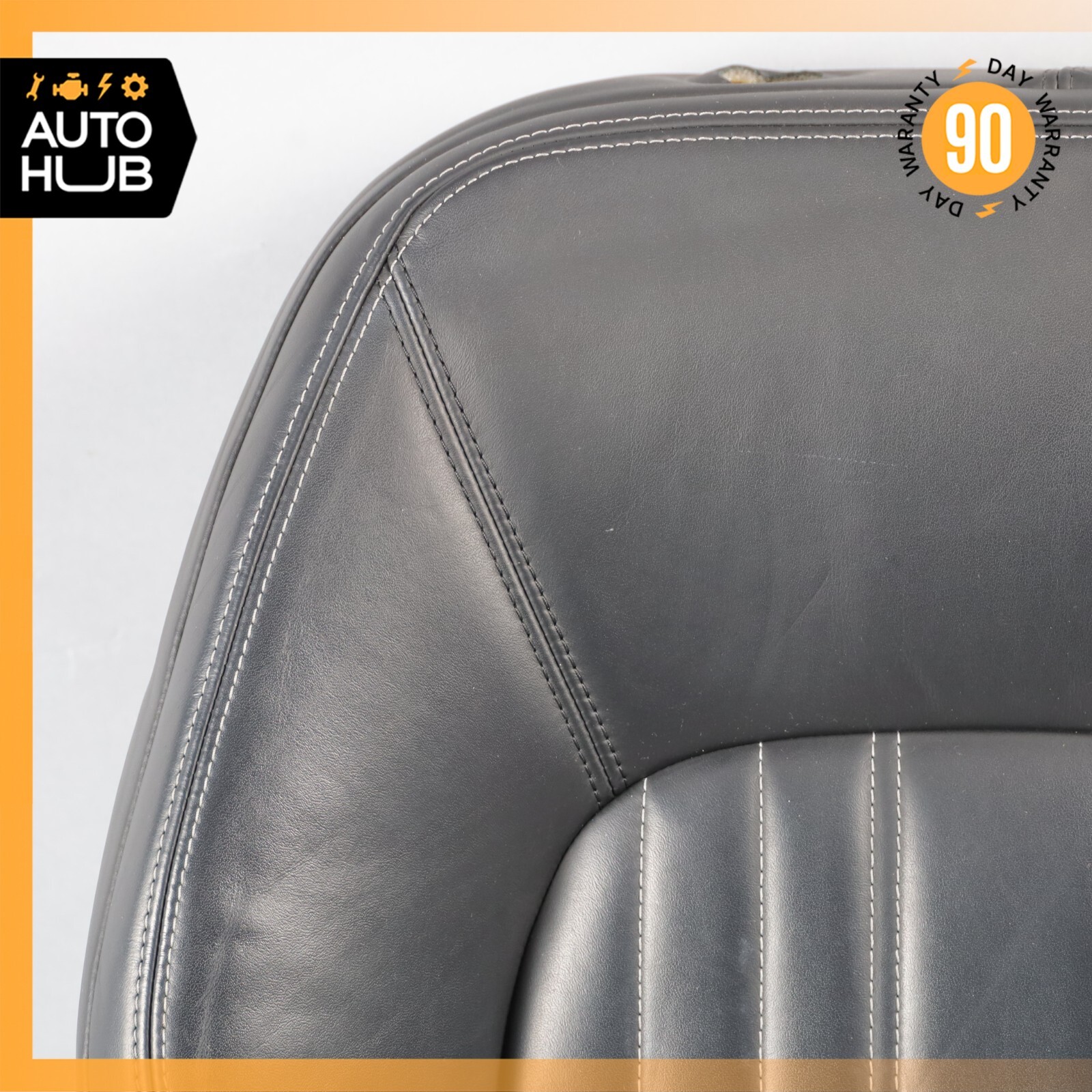 14-17 Maserati Ghibli M157 Front Left Top Upper Seat Cushion Black OEM 75k