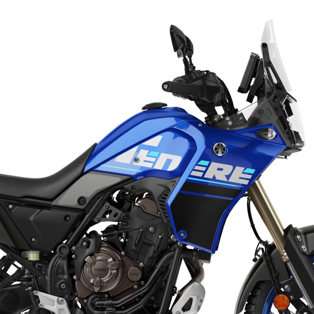 Yamaha Tenere 700 2019-2024 Clear Eazi-Grip Streamline Tank Grip Traction Pads