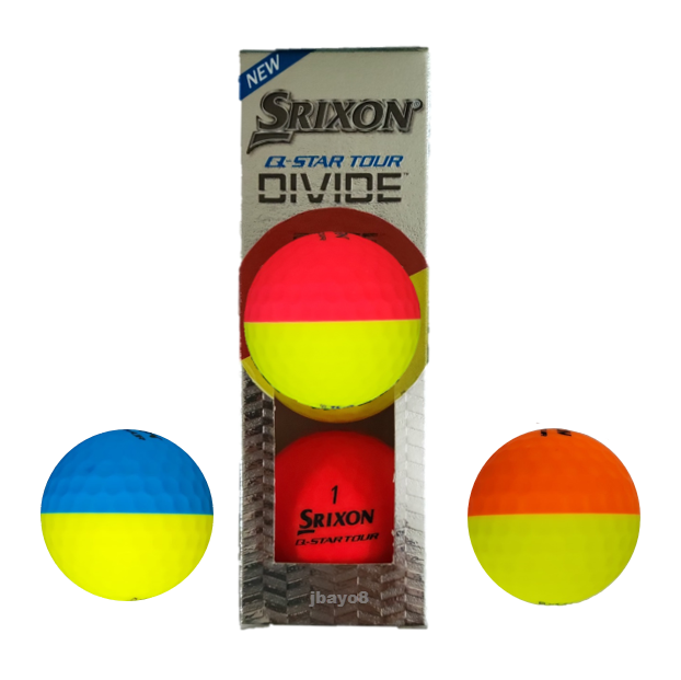 Srixon QSTAR TOUR DIVIDE Half Yellow / Red, Orange or Blue NEW Golf