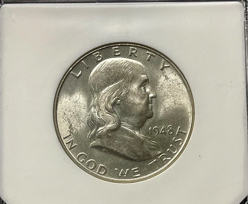 1948 P Uncirculated Franklin Half Dollar -Stunning!
