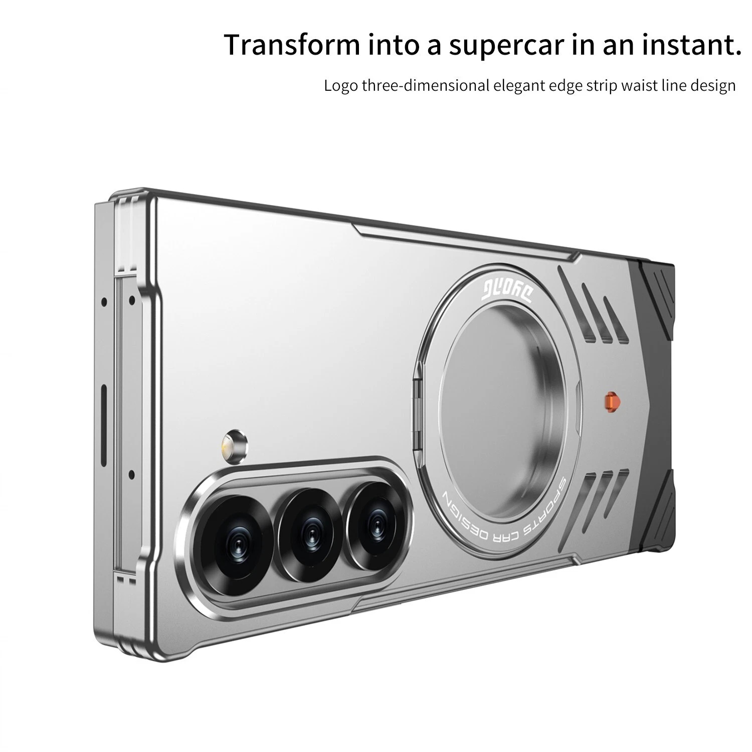 Magnetic Aluminum Metal Frameless Snap Stand Case For Samsung Galaxy Z Fold 6 - Picture 3 of 14