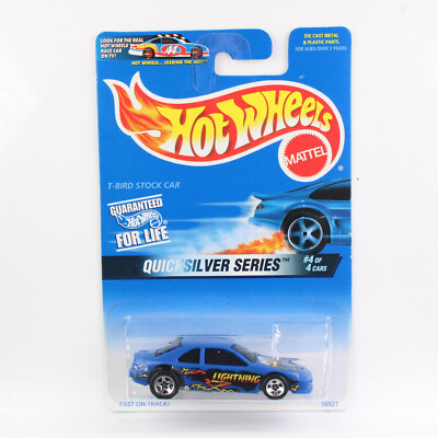 Hot Wheels 1997 - BLUE CARD COLLECTOR - T-BIRD STOCKER CAR - QUICKSILVER SERIE