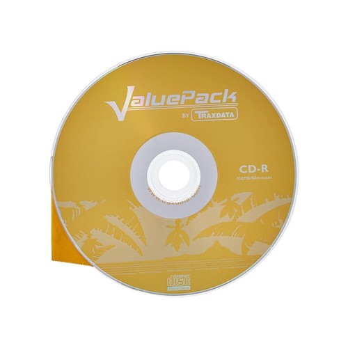 Confezione Dischi Vuoti CD-R ValuePack Traxdata 52x 700Mb 80Minuti NO STAMPABILI - Afbeelding 2 van 2