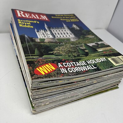 REALM magazine Lot Of 22 - UK England Britain 1994-2000 travel US SHIPPER