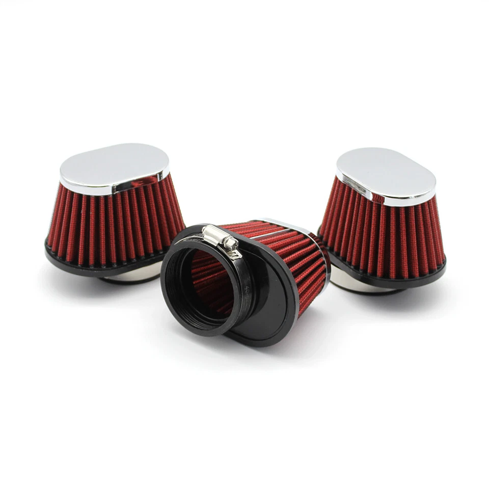3x 60mm Air Filter Pods For 1993-2003 Triumph Thunderbird Legend TT 900 MIKUNI Foto 2 de 4