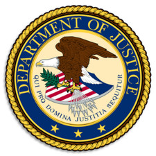Department of Justice Seal Emblem - Circle Sticker Decal 3 Inch - USA America
