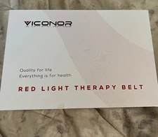 VICONOR Red Light Therapy Belt Wearable Wrap Pain Relief Inflammation LG Black