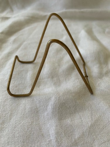 Display Plate Rack Store Fixture Metal Gold Finish Wire Several Available Adjust - Picture 2 of 12