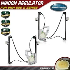 Power Window Regulator w/Motor for BMW 525i 528i 540i M5 E39 97-03 Front LH & RH