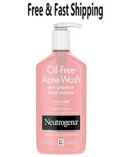 Neutrogena Oil-Free Salicylic Acid  Acne Facial Cleanser with Vitamin C, 9.1 fl.