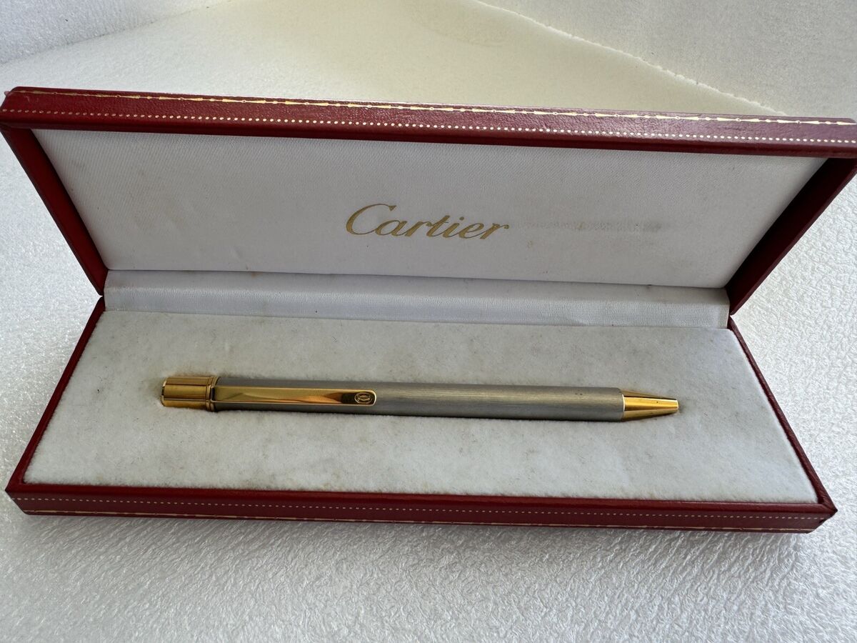 CARTIER GOLD & SILVER SANTOS must de CARTIER BALLPOINT PEN CARTIER GOLD & SILVER SANTOS must de CARTIER BALLPOINT PEN