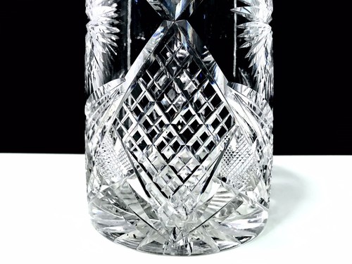 Jarra de agua American Brilliant Period Cut Starburst Diamond Fan Crosshatch - Imagen 7 de 12