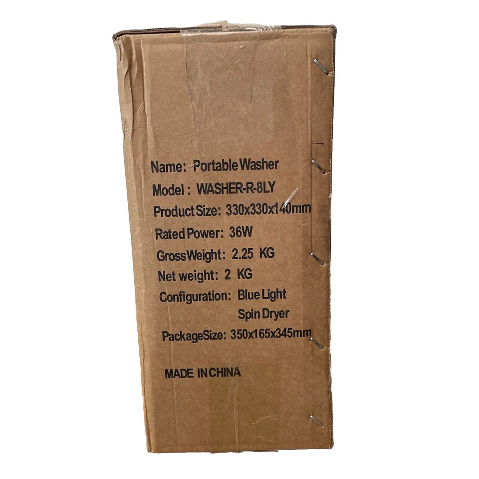 Portable Washing Machine: Mini Foldable Travel Washer & Spin Dryer NEW (No Lid) - Image 3 of 4