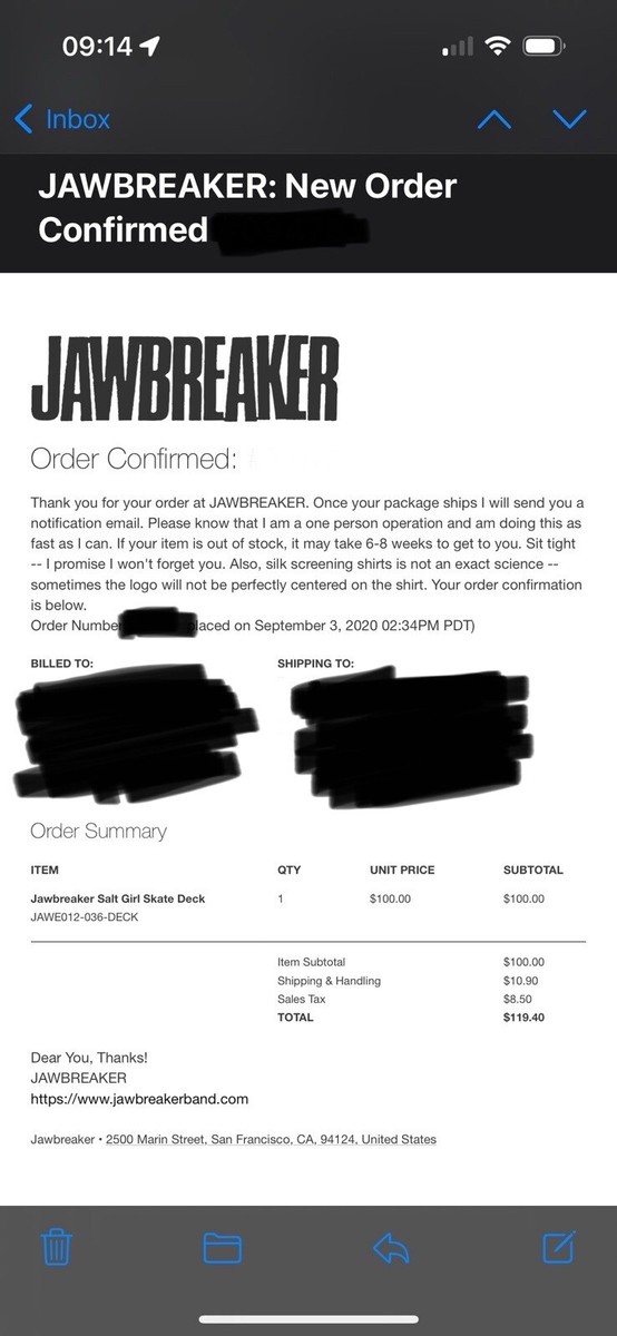 Jawbreaker Salt Girl Skateboard - 79/100 | eBay