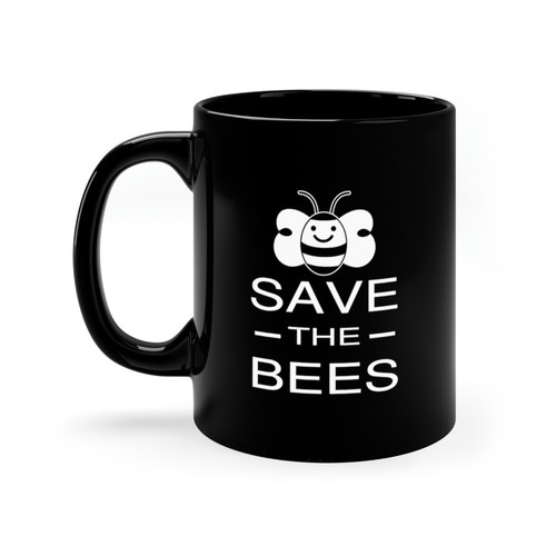 Save the Bees 11ounce Black Coffee Mug - Bild 4 von 7