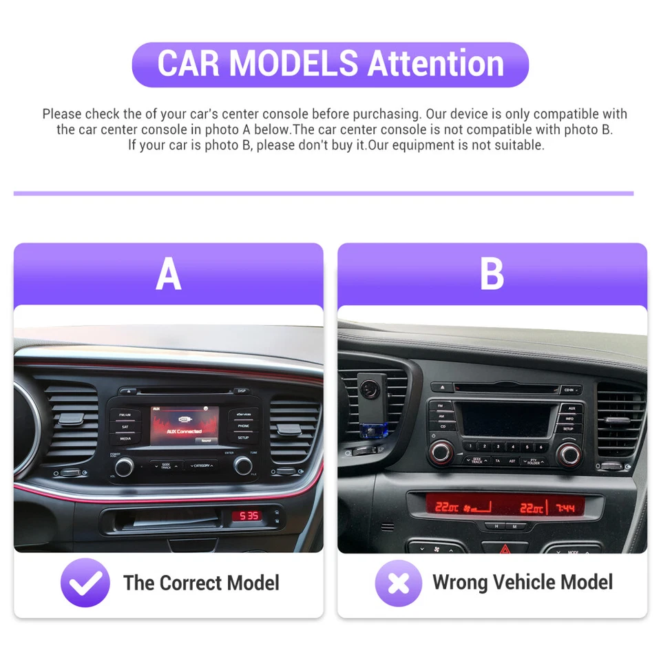 Android 15 Car Stereo Apple Carplay GPS Wifi Radio for Kia Optima K5 2013-2015 - Image 4 of 4