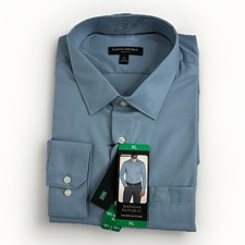 Banana Republic Men s Non Iron Slim Fit Shirt, Blue, Size XL 18.5 X 36.5 NEW