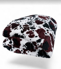 Brown Cow Animal Print Full-Queen Fleece blanket
