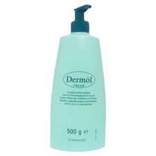 Image of Dermol Emollient Cream - For Itchy, Dry Skin - Eczema and Dermatitis - 500g