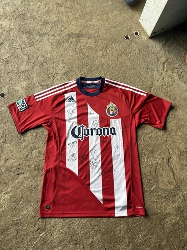Adidas Chivas USA 2010 Home Jersey MLS Large Signed Autographed Soccer Shirt L