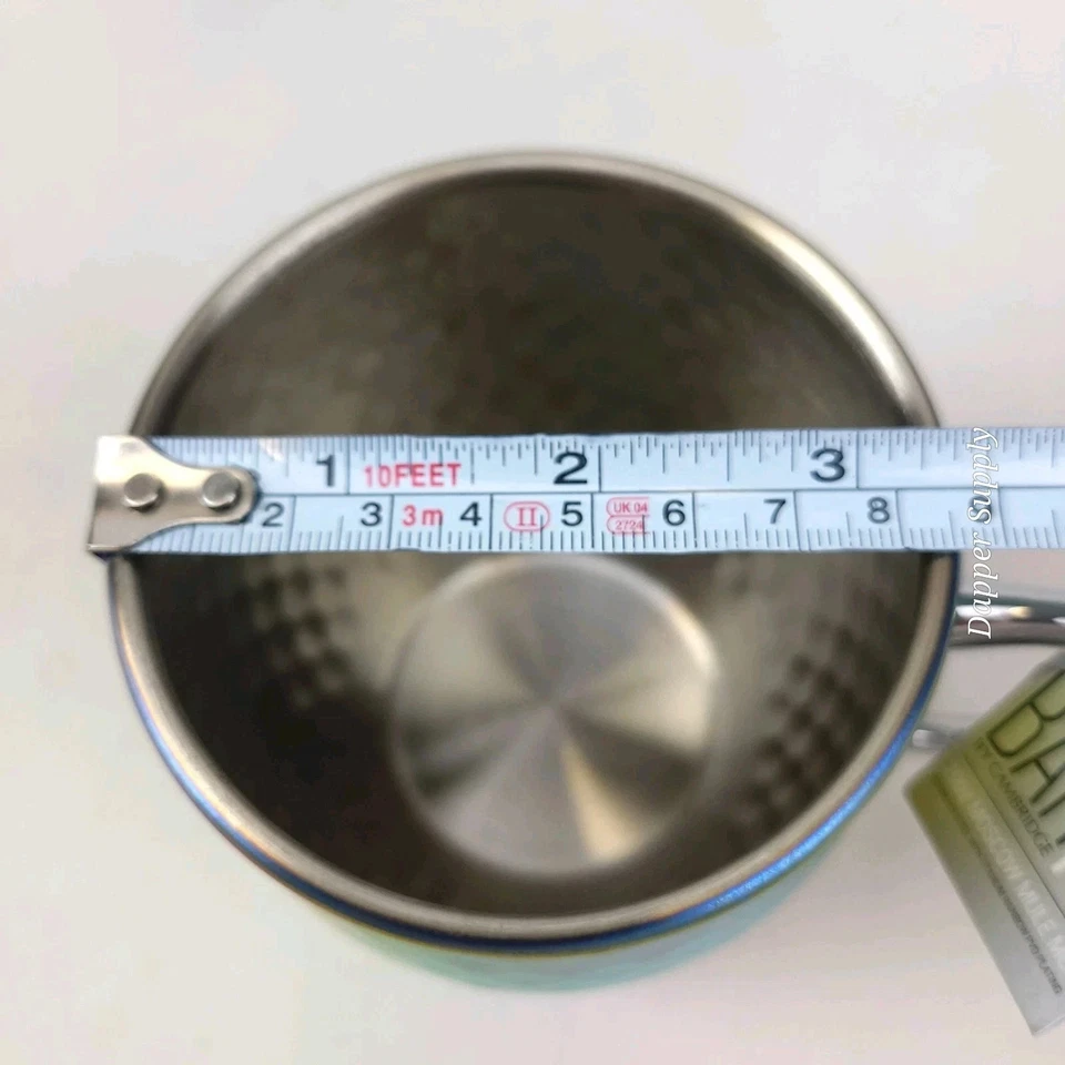 2 tazas de mula Moscú de acero inoxidable arco iris de 20 oz acabado martillado Cambridge Foto 4 de 4