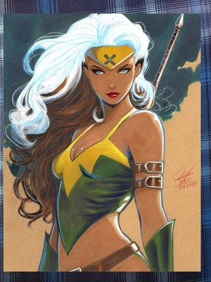 Rogue Art Print Signed 8.5x11 | Art by Keyeske