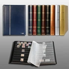 Prophila stamp album (new) 60 black sides, padded blue cover