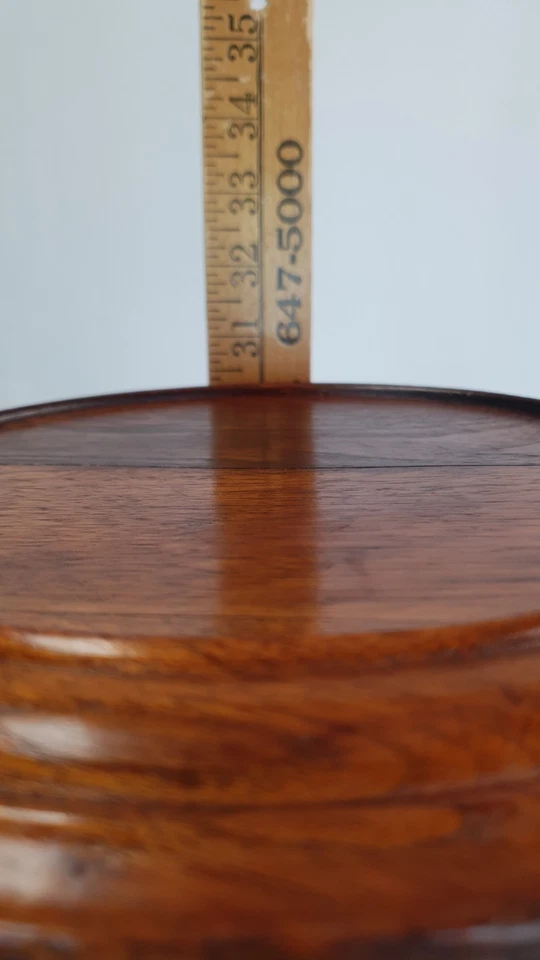 Victoriano 30" Alto Caoba 3 Patas Trípode Vela Planta Soporte Hecho a Mano Mesa de Vino  Foto 3 de 4