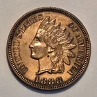 "business uncirculated++ to MS??" Low Mintage 1888 Indian Head Cent, cleaned