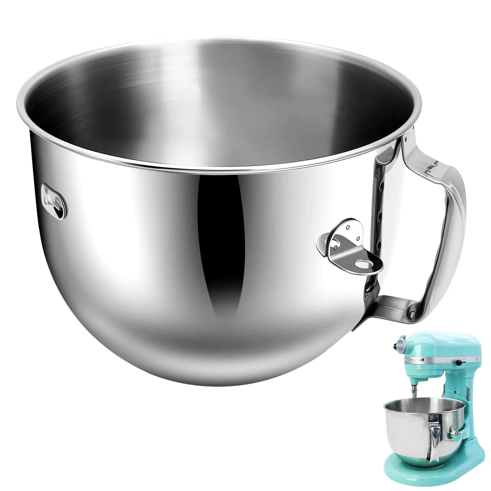 7 Quart Stainless Steel Mixer Bowl with KitchenAid Bowl-Lift Stand Mixers,Dis...
Opens in a new wind