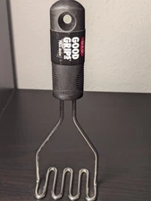 New OXO GOOD GRIPS Stainless Steel Metal Potato MASHER Utensil BLACK Plastic