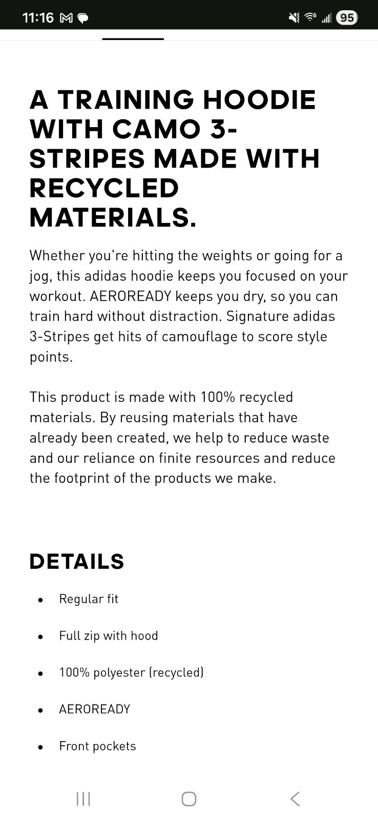 Adidas Performance Train Essentials Camo Full-Zip… - image 8