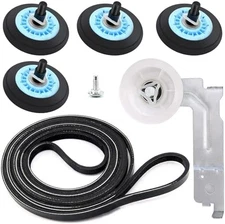 Dryer Repair Kit Drum Roller Belt Idler Pulley Replacement Parts