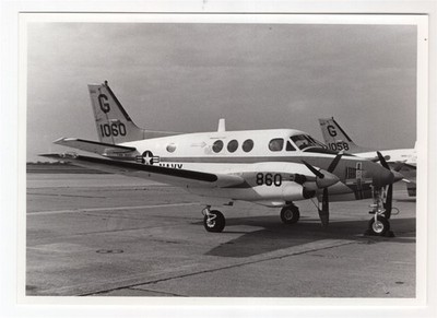 1983 US Navy T-44A 161060 TAW-4 at NAS Corpus Christi 5x7 Original Photo