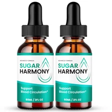 (2 Pack) Sugar Harmony Drops, Advanced Blood Health Support Formula Droppers