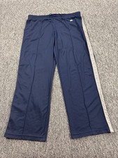 Vtg Nike Track Pants Men 2XL Navy Blue Baggy Loose Fit Silver Tag Sportswear 90s