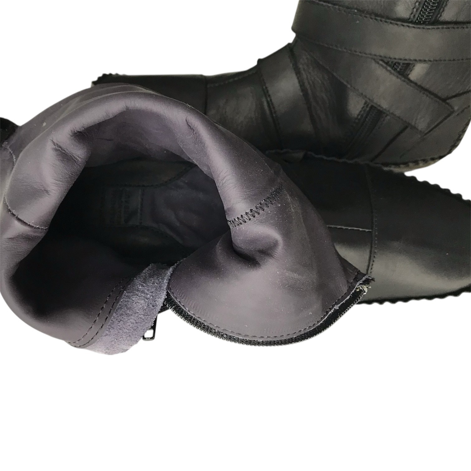 MARITHE FRANCOIS GIRBAUD Patchwork Leather Boots … - image 12