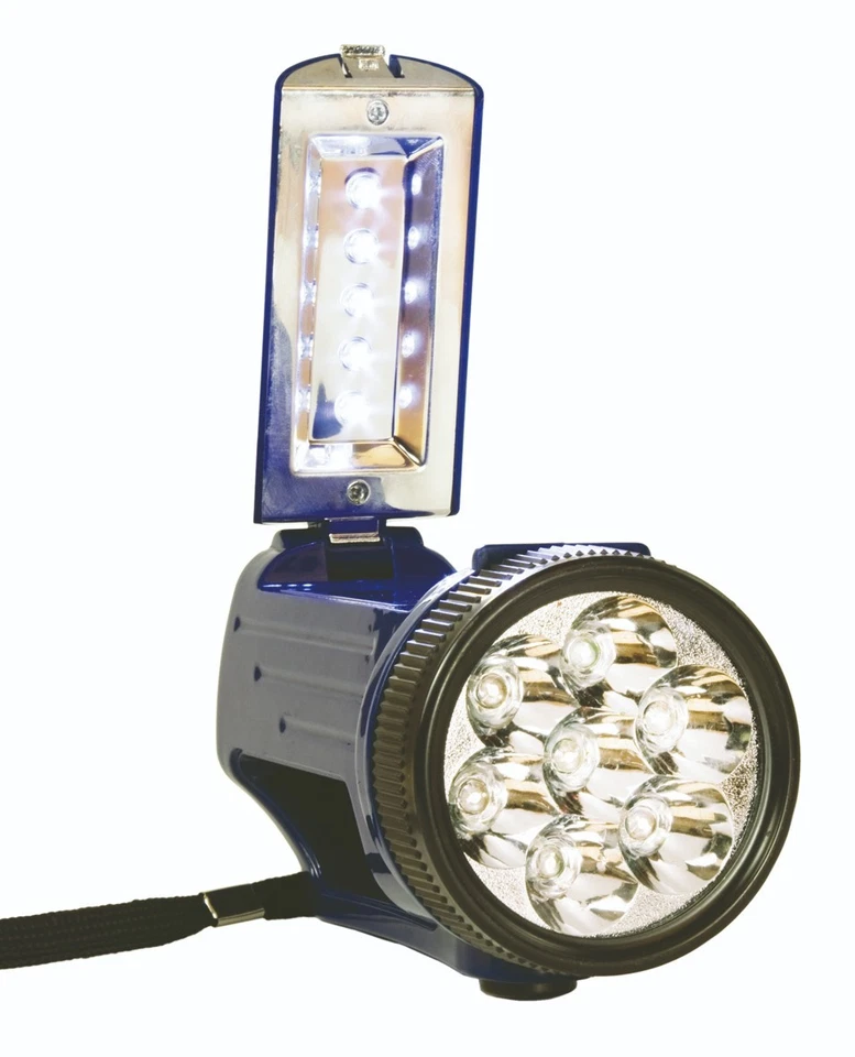 Linterna 7 LED frontales + 5 laterales. Versátil y práctica. Incluye 3 pilas AA. - Imagen 2 de 2