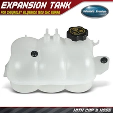 Engine Coolant Reservoir w/ Cap + Hose for Chevy Silverado 1500 GMC Sierra 1500