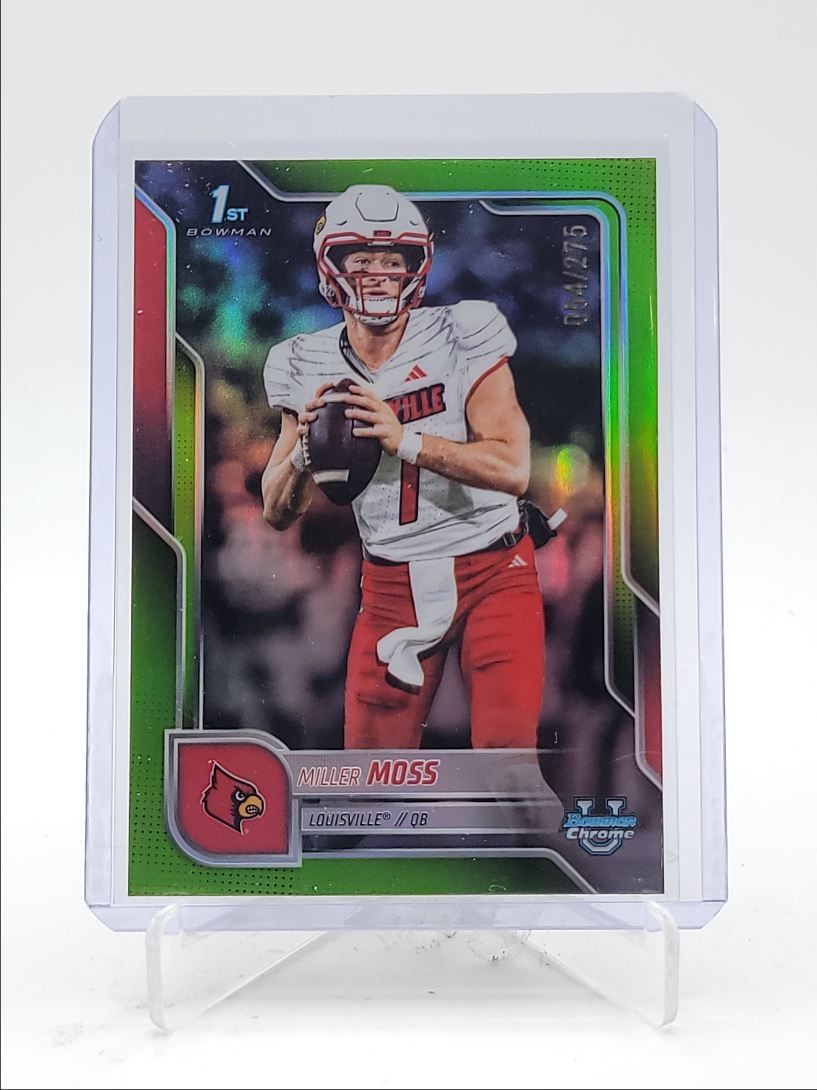 MILLER MOSS 2025 BOWMAN U CHROME 1ST LIME GREEN REFRACTOR /275 Q4282