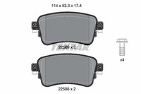 Textar Bremsbelagsatz, Scheibenbremse 2258801 FüR CitroËN Opel Peugeot Toyota