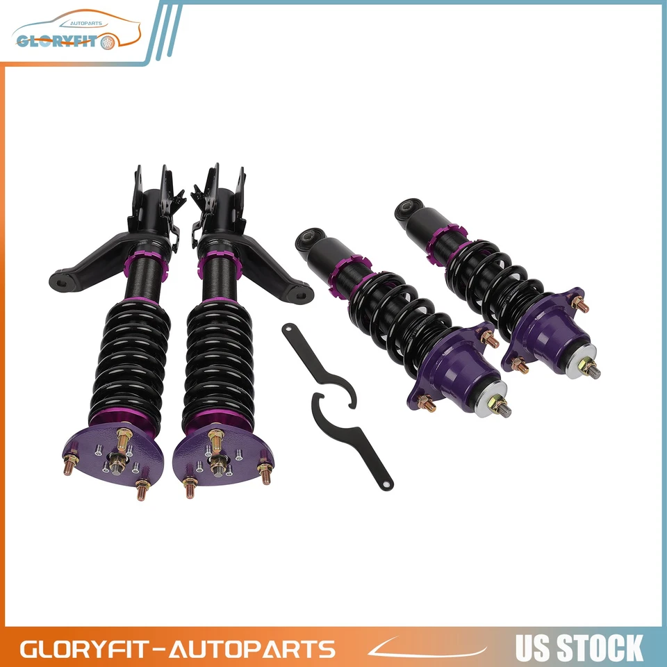 Front+Rear For 2002-2006 Acura RSX Coilovers W/ Coil Springs Adj. Height 4 Pcs - Image 4 of 4