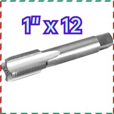 NEW 1"-12 UNF Thread Tap Right Hand, HSS 1" x 12 UNF Straight Fluted Machine Tap