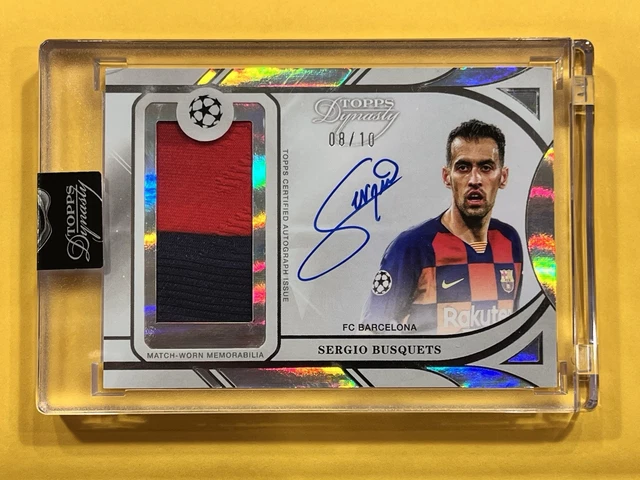 Sergio Busquets 2024-25 Topps Dynasty UEFA Patch AUTO Card # 08/10